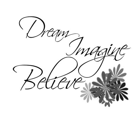Dream Imagine Believe Removable Wall Stickers And Wall Decals