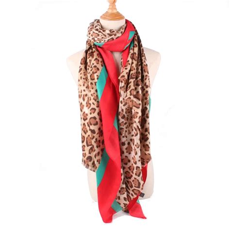 Youhan Luxury Brand Winter Scarf Women Warm Leopard Grain Female
