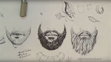 How To Draw Beards Beard Variations For Reference Styles Stubble