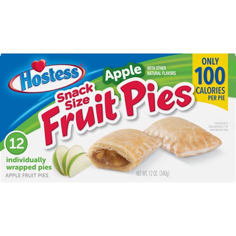Hostess Snack Size Apple Fruit Pies 12 Count 12 Oz
