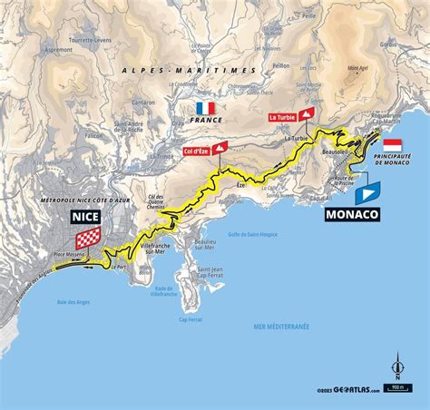 Stage Tour De France Map Roze Martica