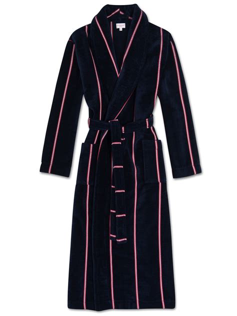 Mens Bath Robes And Towelling Robes Derek Rose Mens Dressing Gown