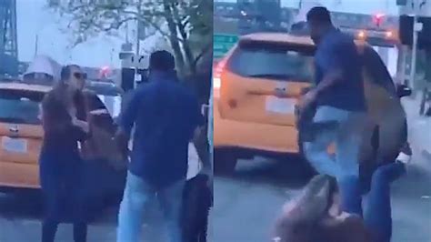 Viral Video Shows New York Taxi Driver “knock Out” Woman Getting