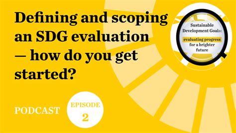 Defining And Scoping An Sdg Evaluation How Do You Get Started