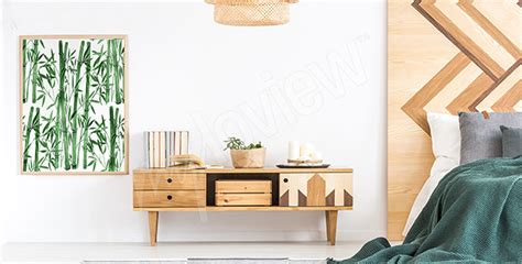 Das schlafzimmer ist eine oase der ruhe, an dem du dich erholen kannst: Poster Schlafzimmer • größe der wand | myloview.de