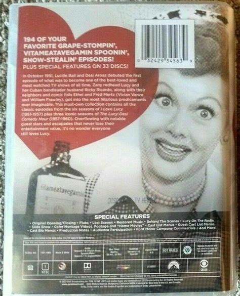 I Love Lucy The Complete Series Dvd 33 Disc Set 2020 Seasons 1 9 New 32429345639 Ebay