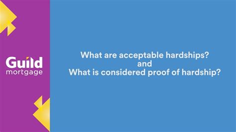 What Are Acceptable Hardships And What Is Considered Proof Of Hardships