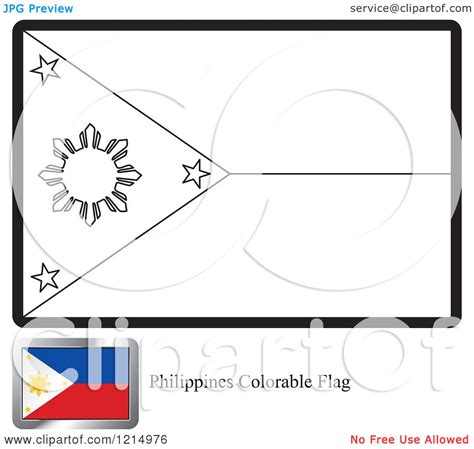 Filipino Flag Coloring Page