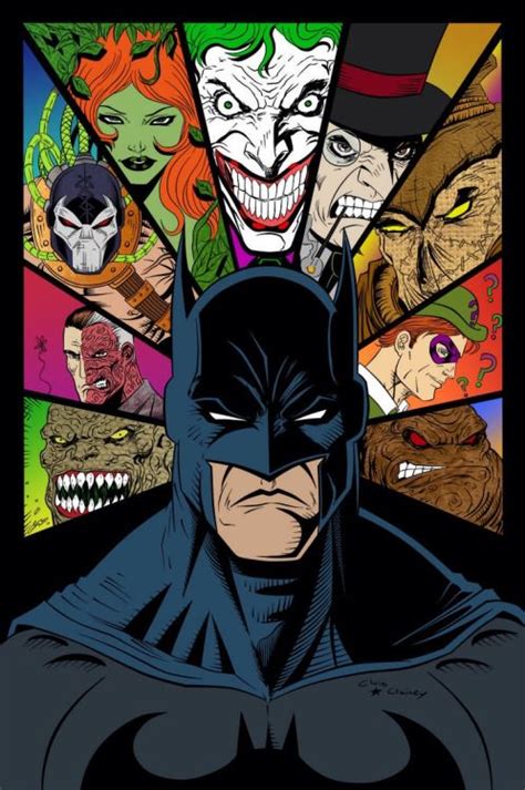 Batman And Villains By James Mascia Batman Artwork Batman Comics