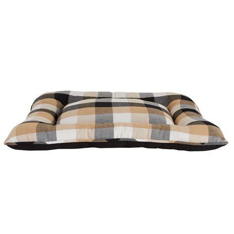 Top Paw® Tan Checkered Classic Pillow Dog Bed Dog Pillow Beds Petsmart