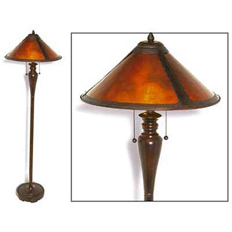 This plastic light would be so fun in a kid's room, but i really want. Tiffany-style Amber Mica Floor Lamp - Free Shipping Today ...