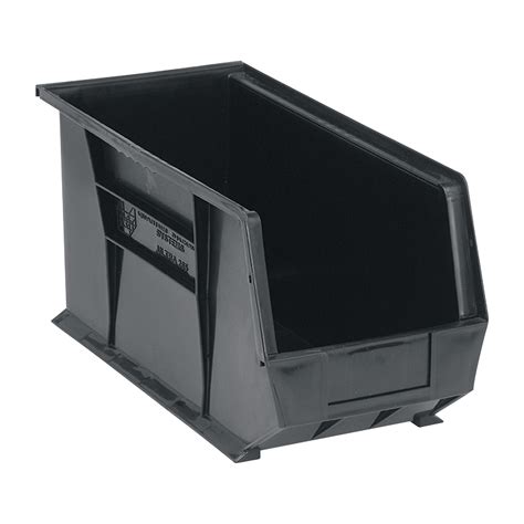 You can find baskets and containers in. Quantum Storage Heavy Duty Stacking Bins — 18in. x 8 1/4in. x 9in. Size, Black, Carton of 6 ...
