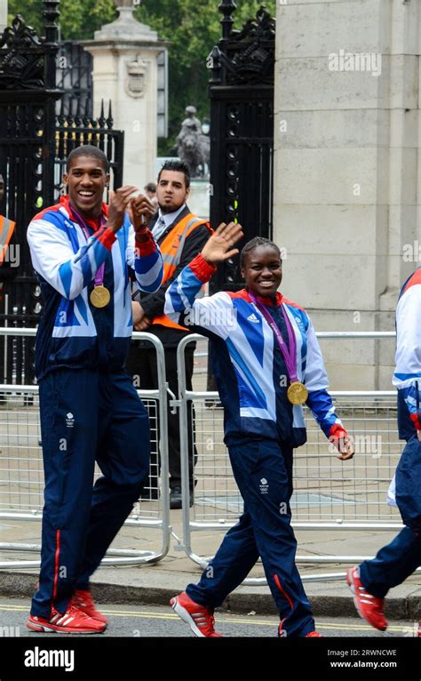 Boxers Anthony Joshua And Nicola Adams Of Team Gb Olympians Leaving