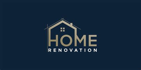 Home Logo Vector With Creative Concept For Renovation Building Company