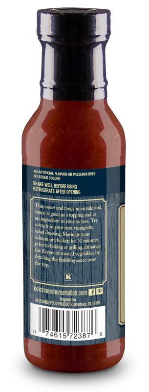 Honey Ginger Marinade Sauce Specialty Sauces For Seafood Kelchners