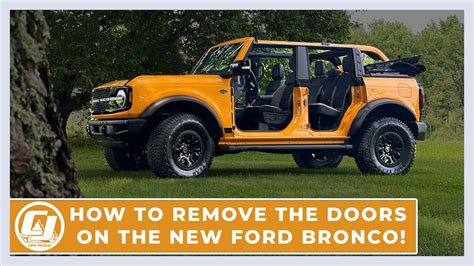 How To Remove The Doors On The 2021 Ford Bronco Youtube