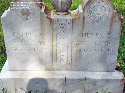 Caroline Adaline Carrie Bailey Wooten 1870 1949 Find A Grave Memorial