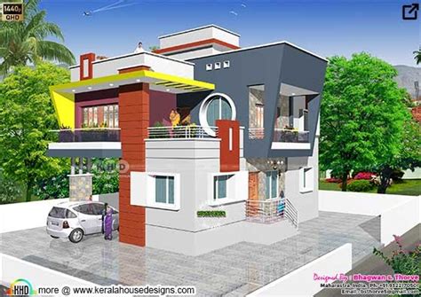 North Indian House Contemporary Style Kerala Home Design And Floor