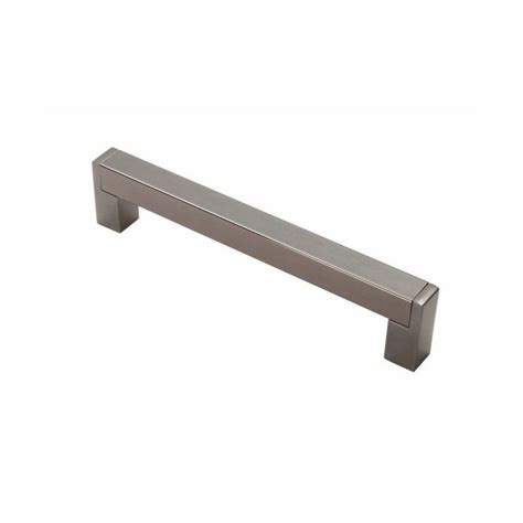 Boss bar keyhole matt black modern kitchen cupboard cabinet drawer door handles. Square Section FTD3550CNB - black nickel 160mm cabinet ...