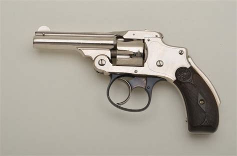 Smith And Wesson First Model 32 New Departure Hammerless Da Revolver 32 Cal 3” Barrel Nickel Fin