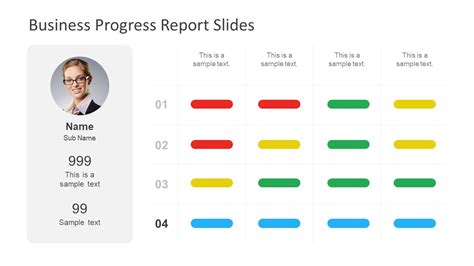 Business Progress Report Slides For Powerpoint Slidemodel