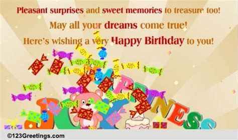 Wishing You Joy And Happiness Free Birthday Wishes Ecards 123