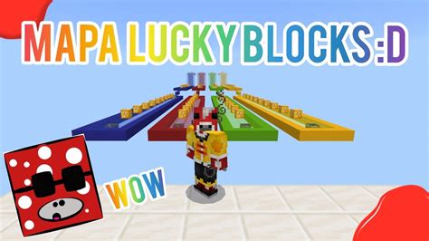 Mapa De Lucky Blocks Para Minecraft Bedrock 117 118 Youtube