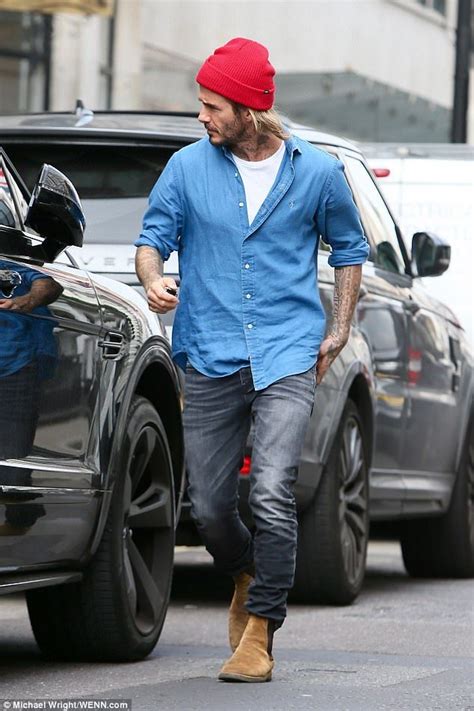 David Beckham Puts On A Suave Appearance At Victorias Store In London