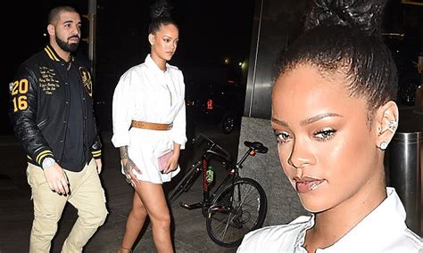 rihanna and drake head home together after an intimate date night after he professed his