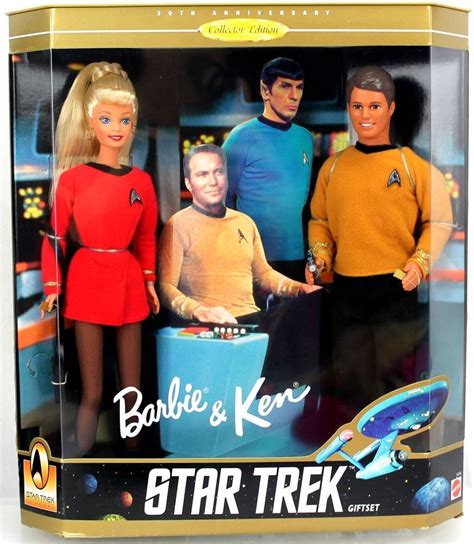 Star Trek Barbie And Ken Giftset For Sale Online Ebay Celebrity Barbie Dolls Barbie