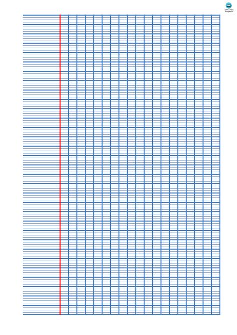 French Ruled Paper A4 Templates At