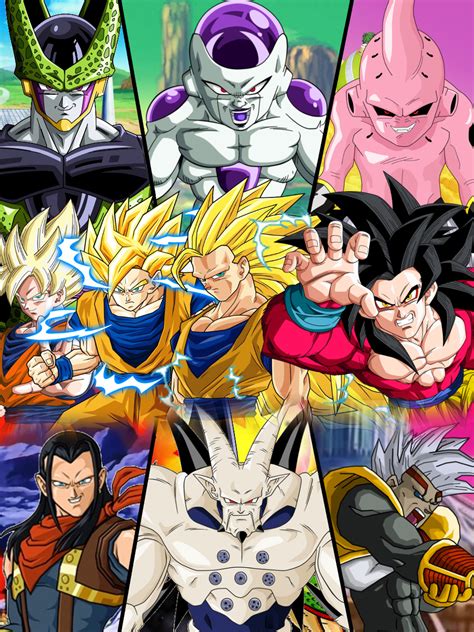 Dragon Ball Z Gt Ssj Forms And Main Villains By Gizmogamer2000 On