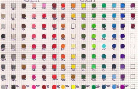 Faber Castell Polychromos Color Chart By Josephine9606 On Deviantart