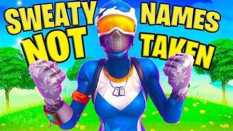 Sweaty Things To Put In Your Fortnite Name USERNAME IDEAS YouTube