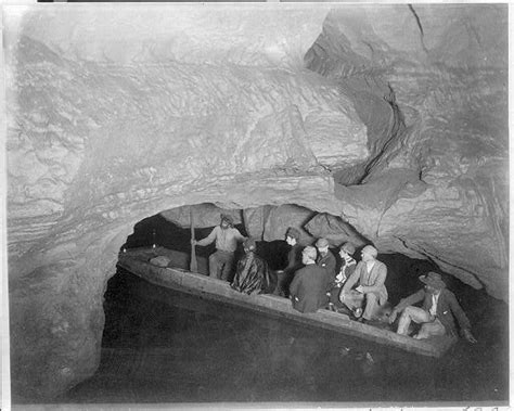 Mammoth Cave On Echo River Boat With Tourists Mammoth Cave Photo
