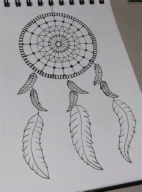 Zentangle Drawing ~ Dream Catcher Not Sure If U Can Call This
