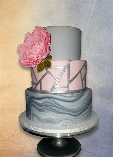 Grey And Pink Cakes