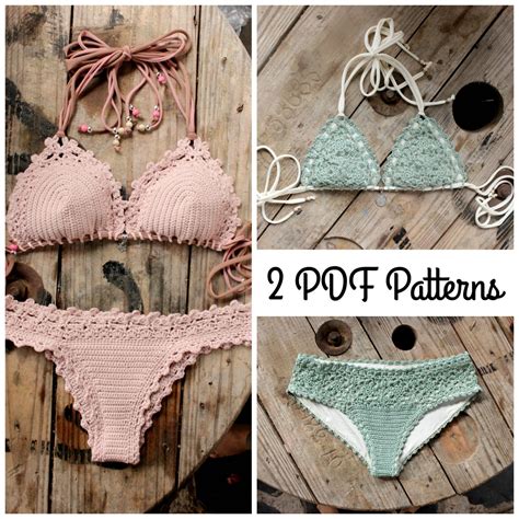 Pdf Crochet Patterns Lorelei Bikini Pattern And Doris Lingerie