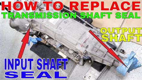 How To Replace Automatic Transmission Seals Lexus Toyota A650e Input