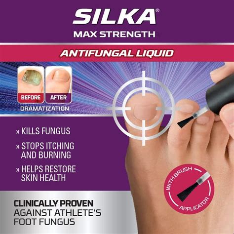 Silka Max Strength Antifungal Liquid With Brush Applicator 045 Fl Oz