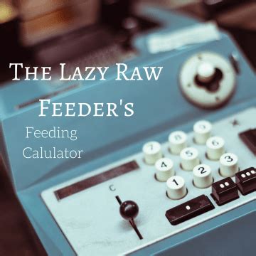 The dog food calculator below can help you estimate the proper serving size for your pet. Raw Dog Food Calculator | Raw dog food recipes, Raw dog ...