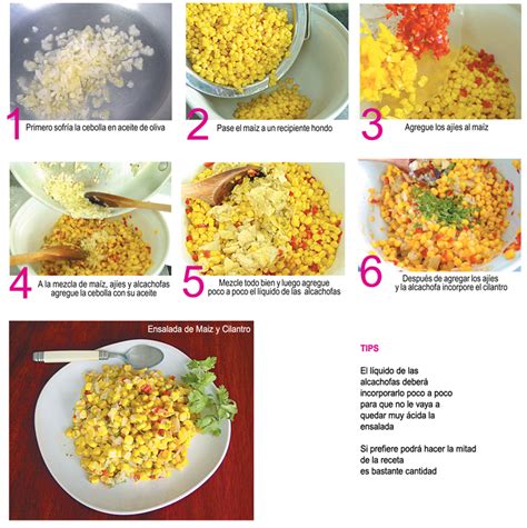 El plan paso a paso es una estrategia gradual para enfrentar la pandemia según la situación sanitaria de cada zona en particular. Receta Ensalada de Maiz y Cilantro - Recetas Caseras en ...