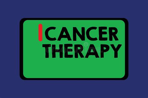 Conceptual Hand Writing Showing Cancer Therapy Business Photo Text