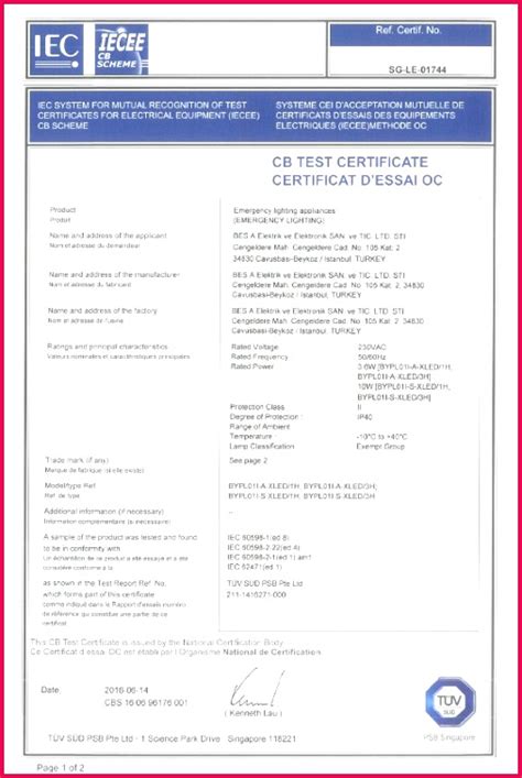 Alibaba.com offers 840 t5 emergency lighting module products. 5 Emergency Lighting Test Certificate Template 47771 ...