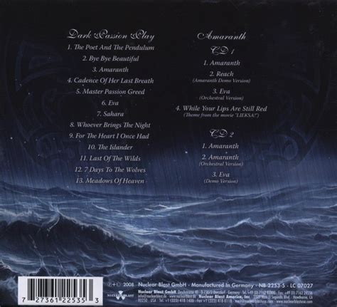 Dark Passion Play Deluxe Edition Nightwish Cd Album Muziek