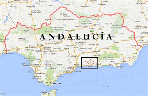 Map Of Andalucia Map Andalusia Maps Gambaran