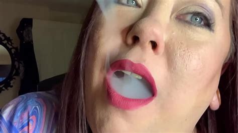 Bbw Mistress Tina Snua Smoking A Cork Cigarette With Nose Exhalesand Snap Inhalesand Smoke Rings