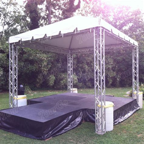 Tourgo Aluminum Stage Lighting Truss Outdoor Small Stage Roof Truss