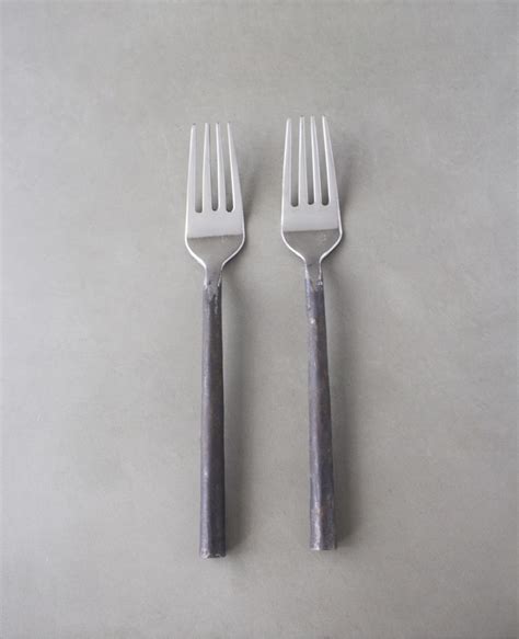 Stainless Steel Dining Fork Round Handleunpolished