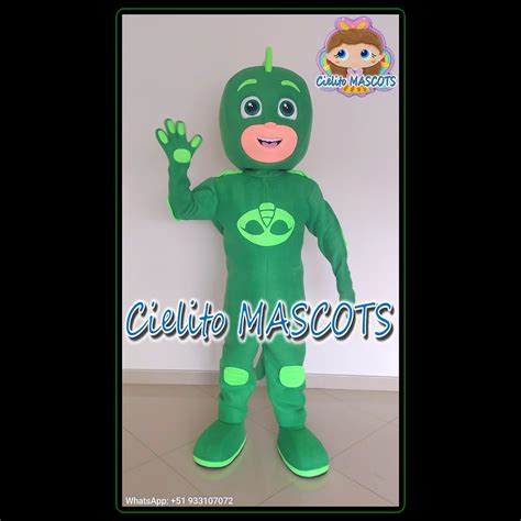 Gekko Of Pj Masks Mascot Costume Cielito Mascots